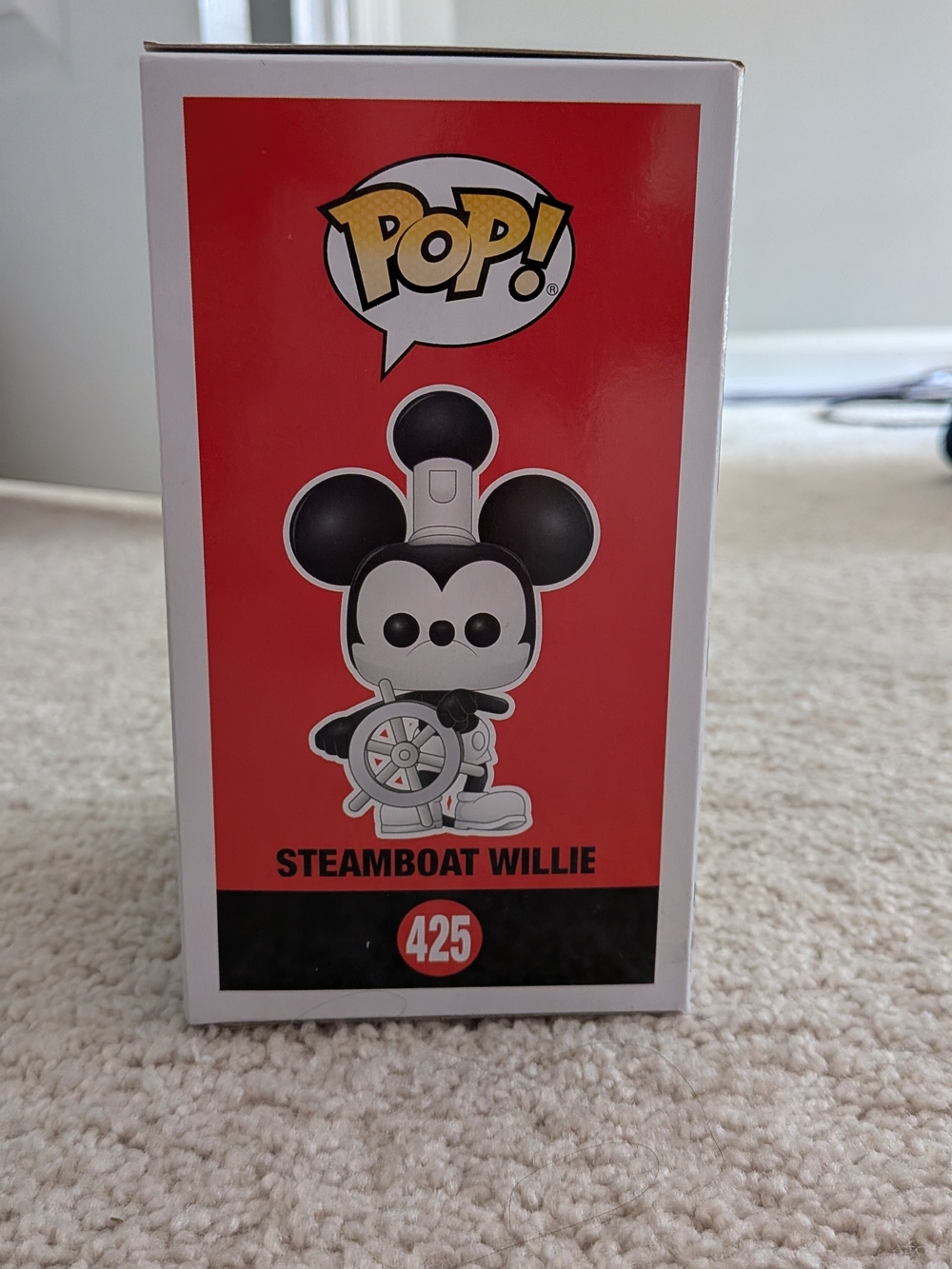 Funko Pop! Disney Mickey Steamboat Willie #425 (new in box) - Picture 2 of 4